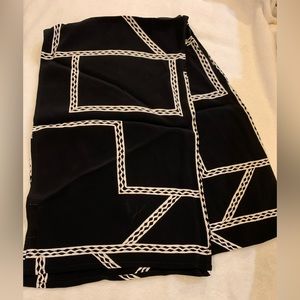 NWT Masai White & Black Scarf Wrap